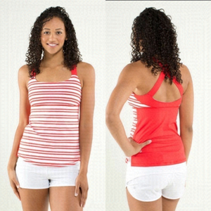 2/$50lululemon Track & Train Tank Twin Stripe Love